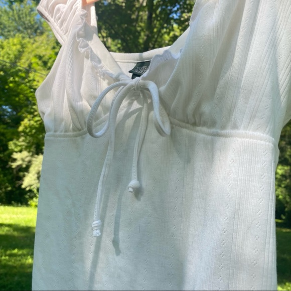 New Wild Fable Tie Front Milkmaid Bodysuit - Picture 5 of 6